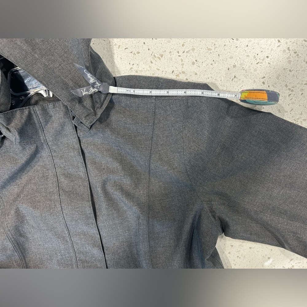 Eddie Bauer Gray Girl-On-The-Go Trench Coat Large Tall - Picture 12 of 15